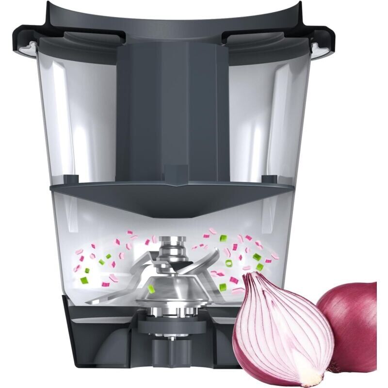 foto del prodotto snq r ducteur de bol pour thermomix, s parateur de bol mixeur compatible avec thermomix tm5, tm6, r duire, hacher, et pr venir les claboussures