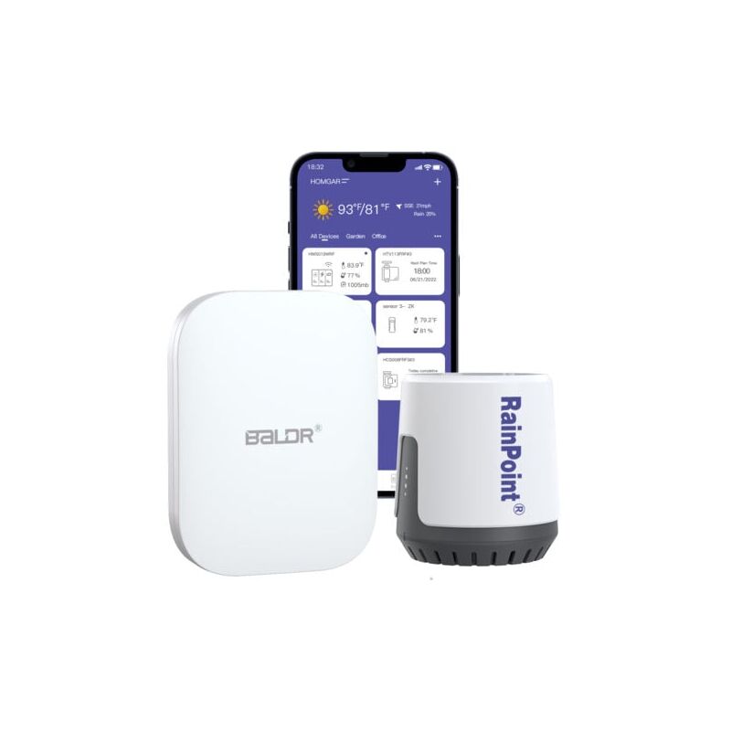 foto del prodotto snq rainpoint pluviom tre num rique wi fi sans fil pour une surveillance pr cise des pr cipitations via smart gateway hub inclus wifi 2,4 ghz
