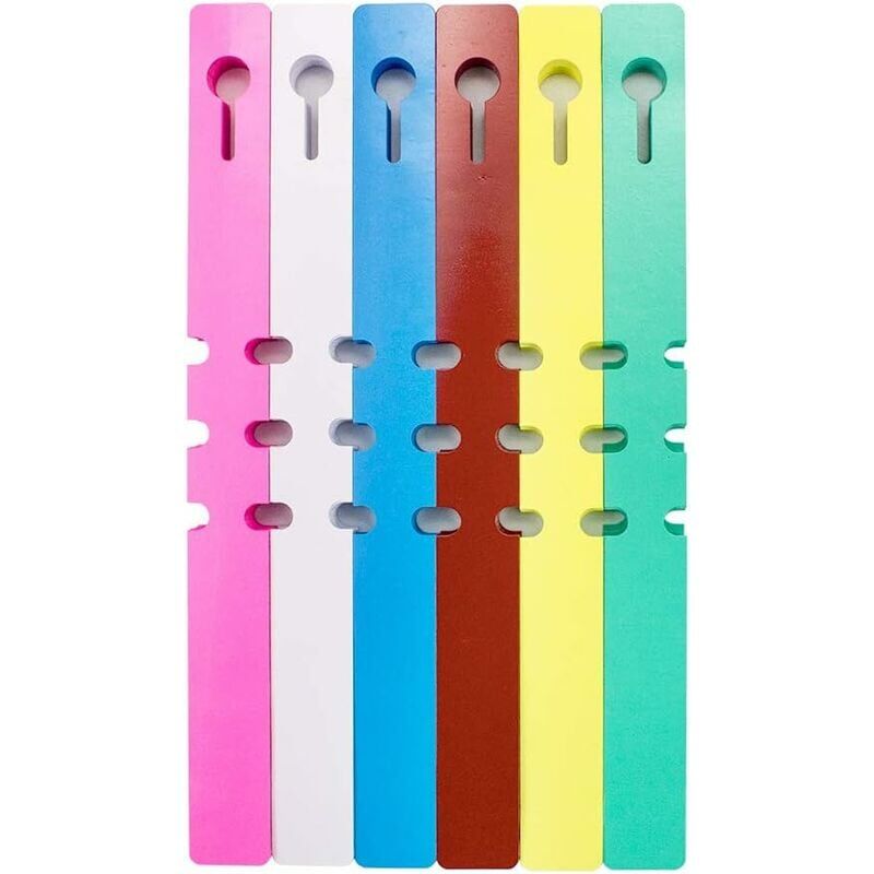 foto del prodotto snq rare pearl 600 pezzi etichette per piante da giardino, etichette ad anello sospese in plastica res
