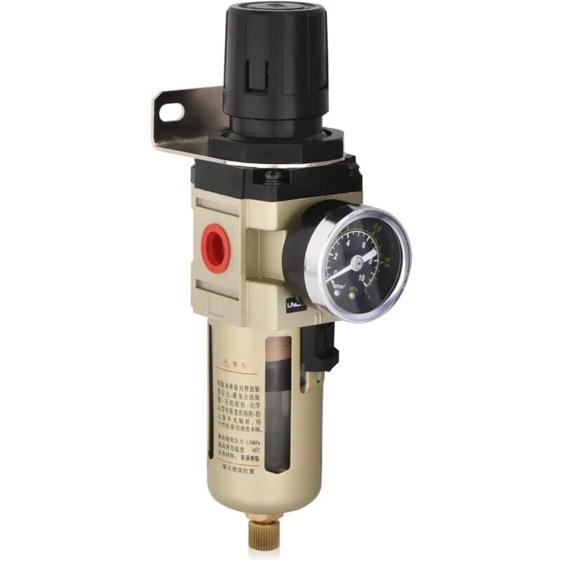 foto del prodotto snq regolatore di pressione del separatore d acqua regolatore del compressore d aria compressa con filtro in metallo da 3 8 di pollice