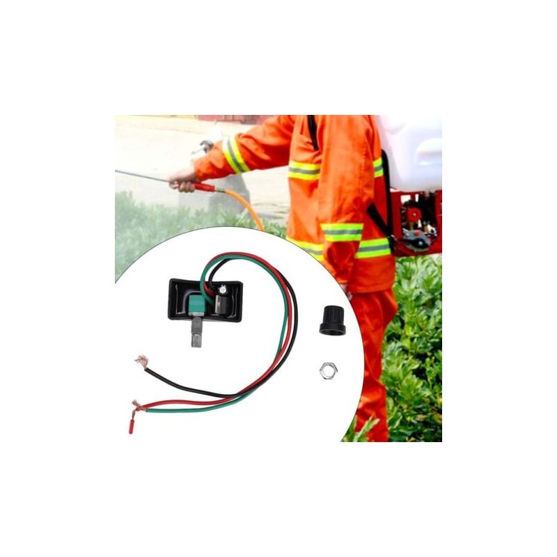 foto del prodotto snq regolatore di velocit per spruzzatore elettrico da 2 pezzi, 12 v, interruttore di velocit , accessori agricoli