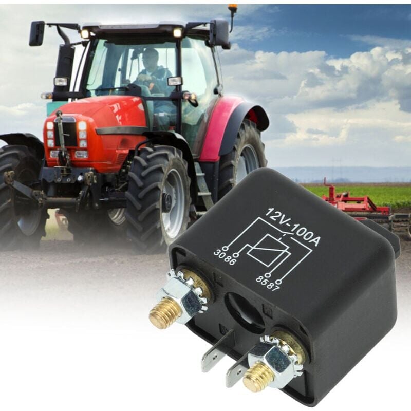 foto del prodotto snq rel di avviamento a solenoide a 4 pin 12v 100a per trattorino tosaerba e carrello da golf