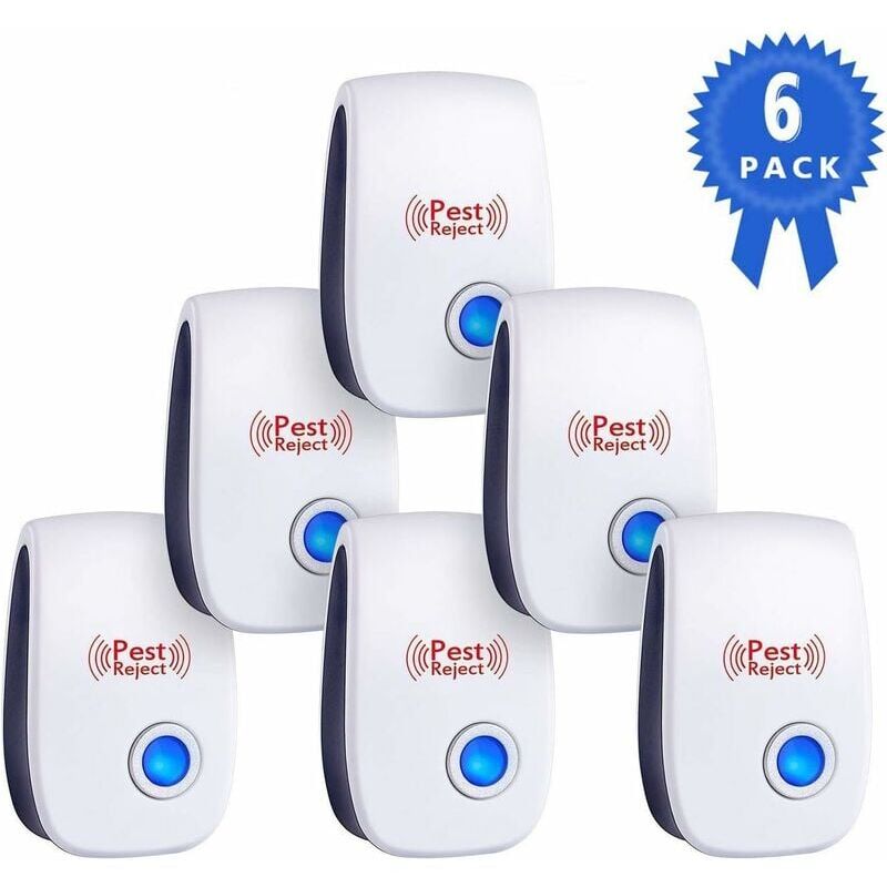 foto del prodotto snq repellente per topi e ratti ad ultrasuoni presa ad ultrasuoni a doppia frequenza potente 6 dispositivi repellenti ad ultrasuoni per