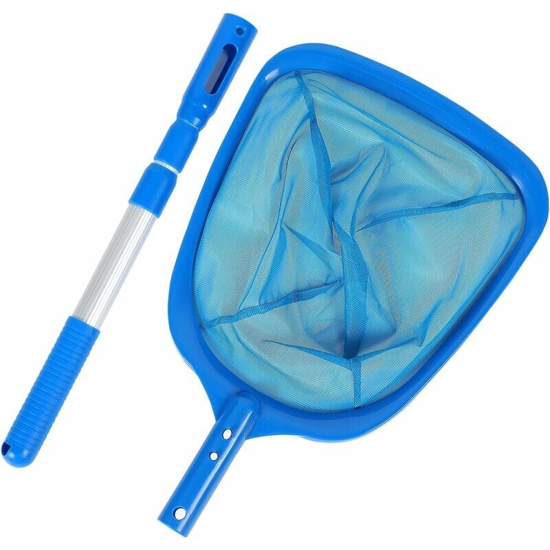 foto del prodotto snq retino per piscina, retino per piscina, retino per spa con asta retrattile e telaio robusto, retino per laghetto, retino per carpe, per