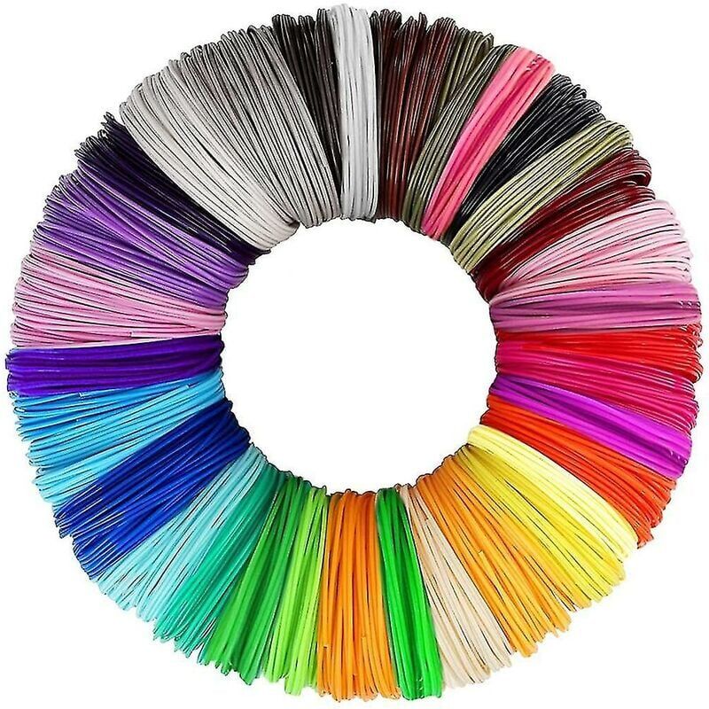 foto del prodotto snq ricariche di filamento pcl per penna per stampa 3d da 1,75 mm, confezione da 30 colori casuali, ricarica di filamento per penna per stampa 3d