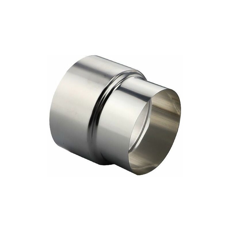 foto del prodotto snq riduttore per tubo stufa in acciaio inox, connettore per tubo camino, adattatore per rivestimento condotto camino 80mm 60mm 1 pz. 