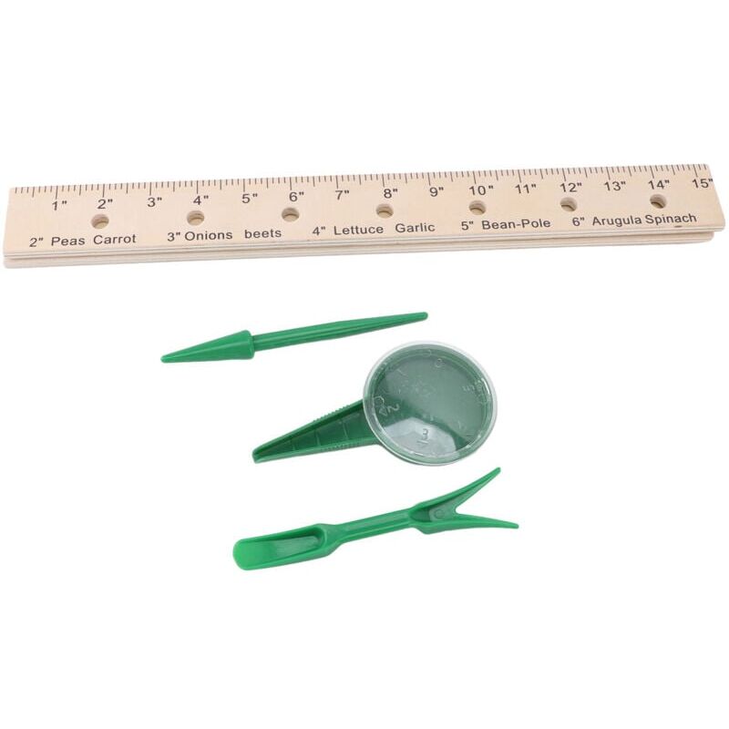foto del prodotto snq righello di spaziatura delle piante pieghevole da 30 pollici con piantatoio e clip per trapianto