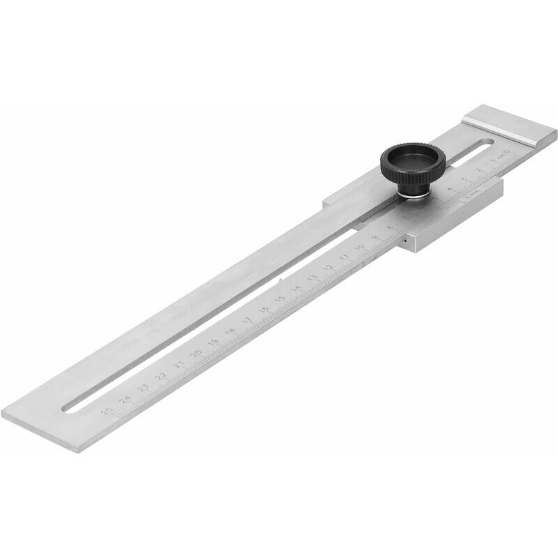 foto del prodotto snq righello per tracciatura di fori, righello di marcatura da 0 250 mm, righello per tracciatura parallela, utensile trasversale per tracciatura