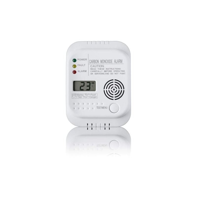 foto del prodotto snq rilevatore di monossido di carbonio, alimentato a batteria, rilevatore di gas con display e indicatore di temperatura,
