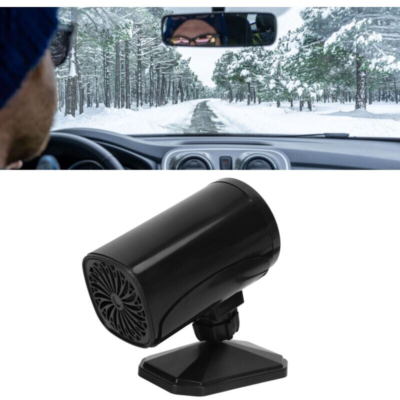foto del prodotto snq riscaldamento auto da 150 w, modalit di raffreddamento, rotazione a 360 gradi, temperatura regolabile, accensione sigaretta, scaldabagno,