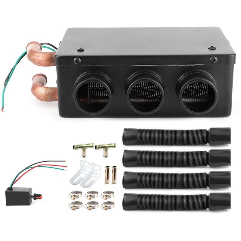foto del prodotto snq riscaldatore per auto 12v 50w con 3 fori, riscaldamento rapido per l inverno, rimozione del gelo, accessori per interni auto, basso rumore