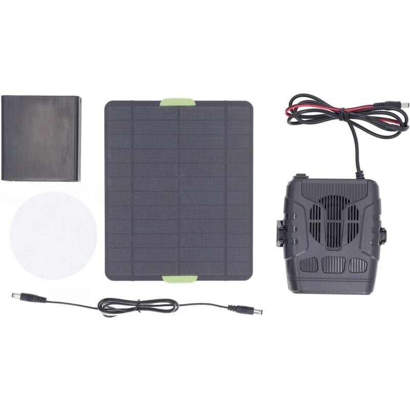 foto del prodotto snq riscaldatore portatile per auto da 12 v e 50 w, pannello solare, sbrinatore multifunzionale ed efficiente per animali domestici, auto e camper