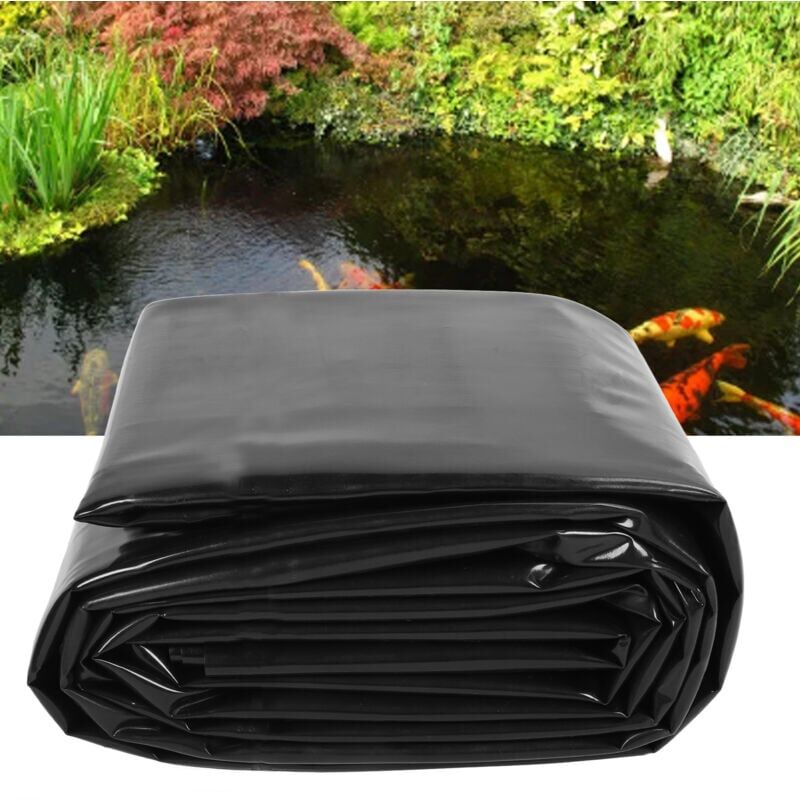 foto del prodotto snq rivestimento per laghetti hdpe, per laghetti per pesci, fontane, giardini acquatici 4x6,1 metri 