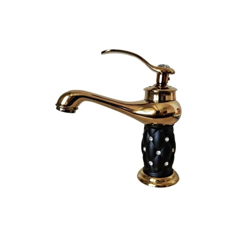 foto del prodotto snq robinet de lavabo de salle de bain de luxe en laiton, robinet de lavabo, robinet poign e en diamant, robinet m langeur pour baignoire chaude