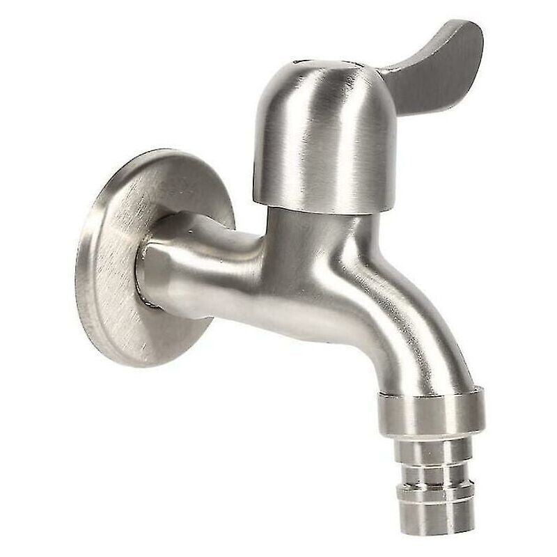 foto del prodotto snq rubinetto da giardino in acciaio inossidabile 304, rubinetto per acqua da parete per esterni resistente e resistente g 1 2 