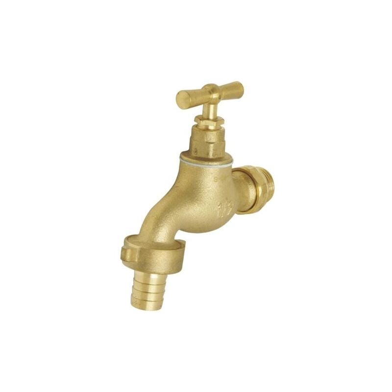foto del prodotto snq rubinetto da giardino regolabile garanzia anti perdita maniglia piatta reversibile maschio 15 21 maschio 20 27 ottone spazzolato