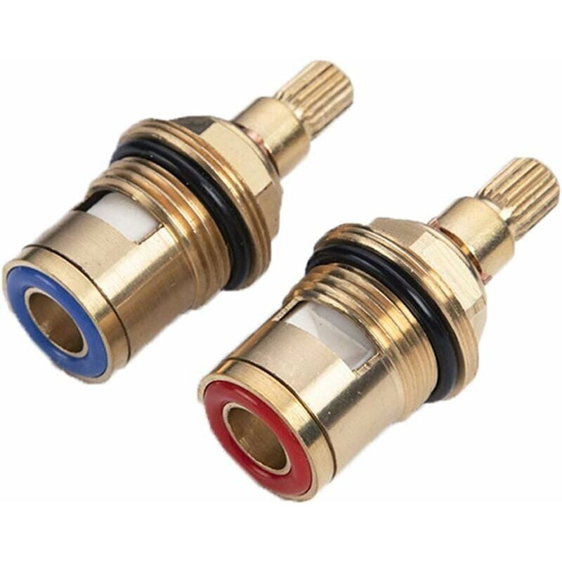 foto del prodotto snq rubinetto di ricambio per cartuccia in ceramica da 1 2 con disco in ceramica per acqua calda e fredda, per cucina, doccia, bagno, valvole di