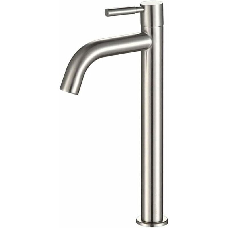 foto del prodotto snq rubinetto per lavabo da bagno con leva singola in acciaio inossidabile per acqua fredda rubinetto per lavabo da bagno con leva singola in