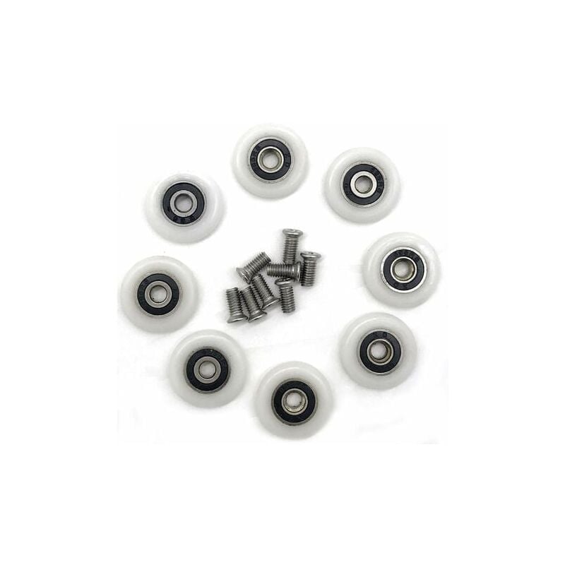 foto del prodotto snq rulli per porta doccia 23 mm con viti 
