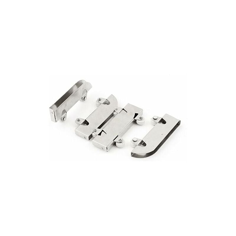 foto del prodotto snq rulli per porte scorrevoli in vetro doppie ruote in acciaio inox 5 mm