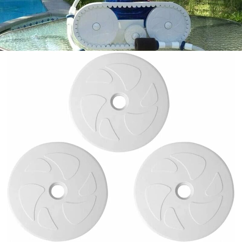foto del prodotto snq ruote di ricambio per pulitore per piscina c6 da 3 pezzi per polaris 180 280 tanktrax, vac sweep 280