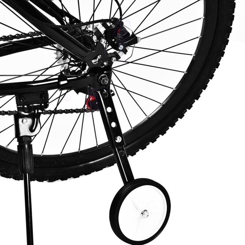 foto del prodotto snq ruote laterali per allenamento bicicletta regolabili in altezza , ruote per allenamento bicicletta per bambini per ruote da 16 22 pollici