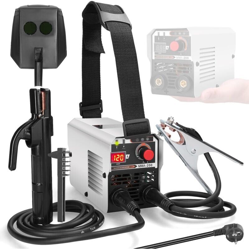 foto del prodotto snq saldatrice inverter, saldatrici inverter mma igbt da 120 a, saldatrice ad arco manuale per metalli, saldatrici intelligenti multiuso