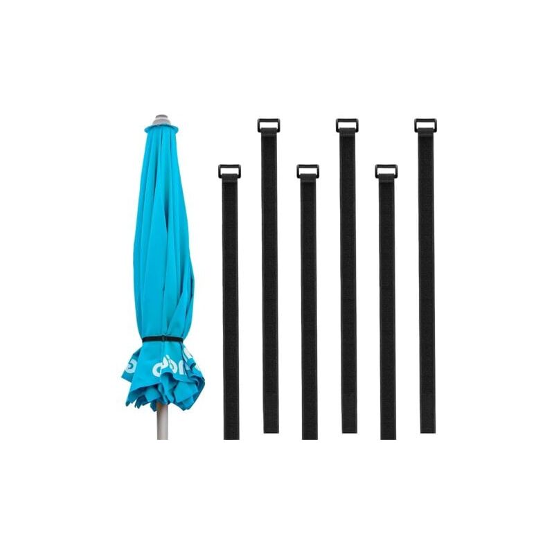 foto del prodotto snq sangle de parapluie de patio r utilisable, sangles de fixation r glables pour parasol, accessoires polyvalents pour parasol de patio, 6 paquets