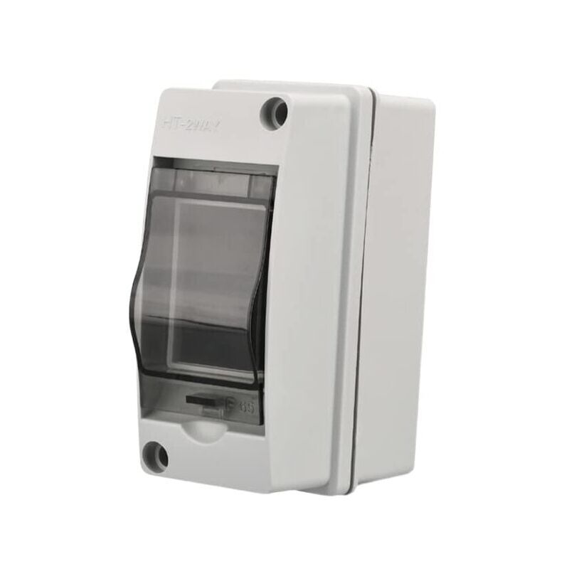 foto del prodotto snq scatola elettrica impermeabile per esterni ip65, 2 moduli, superficie in plastica abs, scatola di protezione elettrica impermeabile per