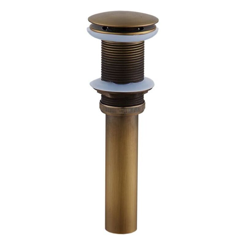 foto del prodotto snq scolapiatti in bronzo antico, lavello singolo senza foro di troppo pieno, scolapiatti pop up per bagno