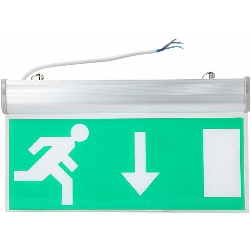foto del prodotto snq segnale di uscita di emergenza a led, luce di evacuazione di sicurezza in acrilico, sorgente luminosa a led ad alta luminosit per centri