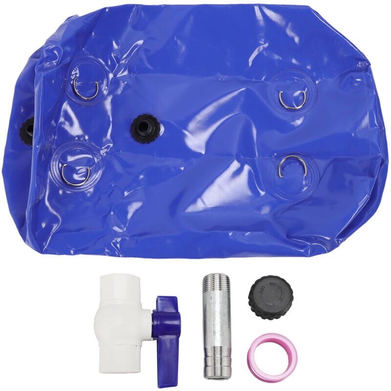 foto del prodotto snq serbatoio d acqua portatile, 110l pvc morbido pieghevole contenitore d acqua borsa portaoggetti con valvola per campeggio, camper, antincendio