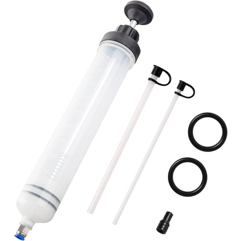 foto del prodotto snq seringue a huile 500ml huile aspiration seringue pompe de transfert,seringue liquide de frein avec tube extension seringue de vidange pompe 