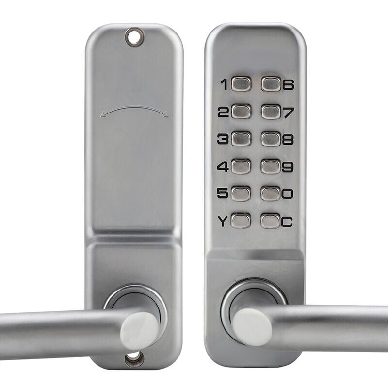 foto del prodotto snq serratura a codice meccanico impermeabile, combinazione di codice da 1 a 11 cifre, password di sicurezza, serratura a combinazione meccanica