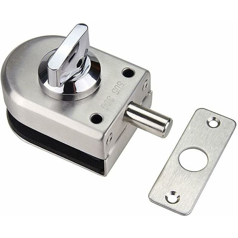 foto del prodotto snq serratura di sicurezza antifurto per porta in vetro 1012 mm, chiusura in acciaio inossidabile, apertura chiusura, uso in casa, hotel, ufficio,
