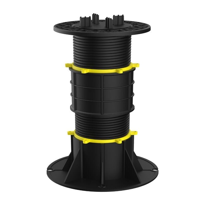 foto del prodotto snq set di 1 piedini universali regolabili per terrazze per travetti e solette dy a09 330 425 mm 