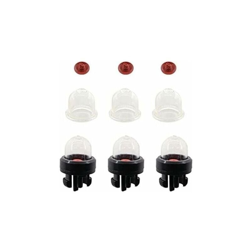 foto del prodotto snq set di 3 pompe di innesco per motoseghe stihl fs38, fs40, fs45, fs50, fs55, fs75, fs80, fs85, compatibili con i marchi ryobi, mcculloch e