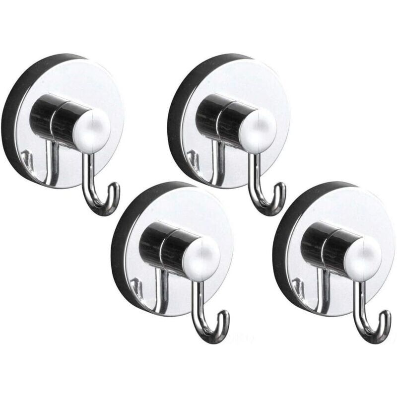 foto del prodotto snq set di 4 ganci da parete, ganci per asciugamani, non necessita di foratura, 6 x 6 x 8,5 cm ciascuno
