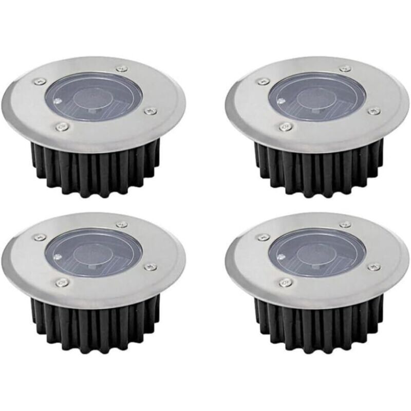 foto del prodotto snq set di 4 lampioni solari a led, illuminazione esterna, lampione