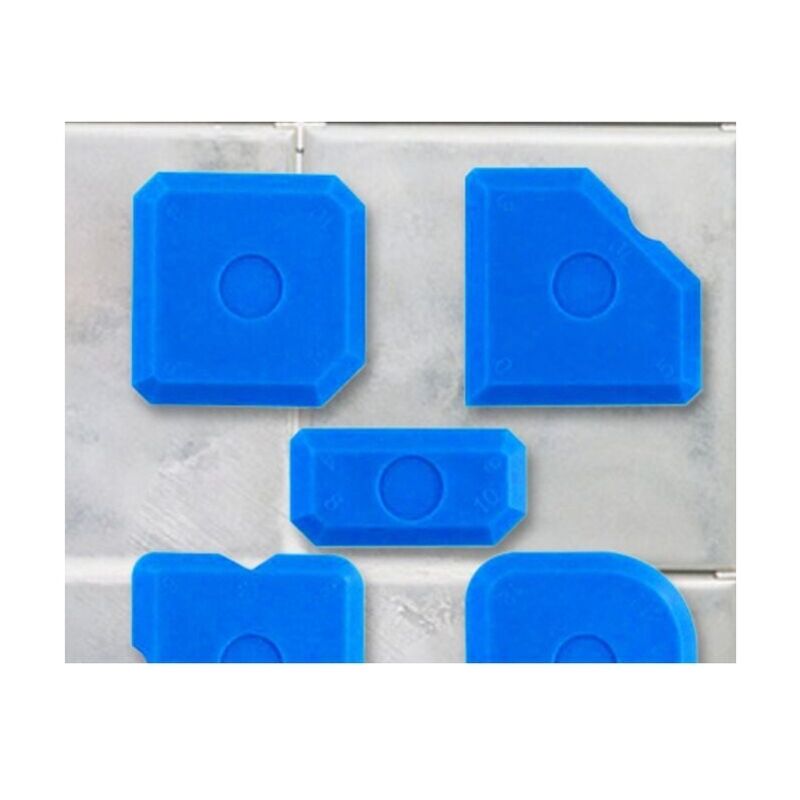 foto del prodotto snq set di 5 spatole professionali in silicone e acrilico raschietto per giunzioni perfette blu