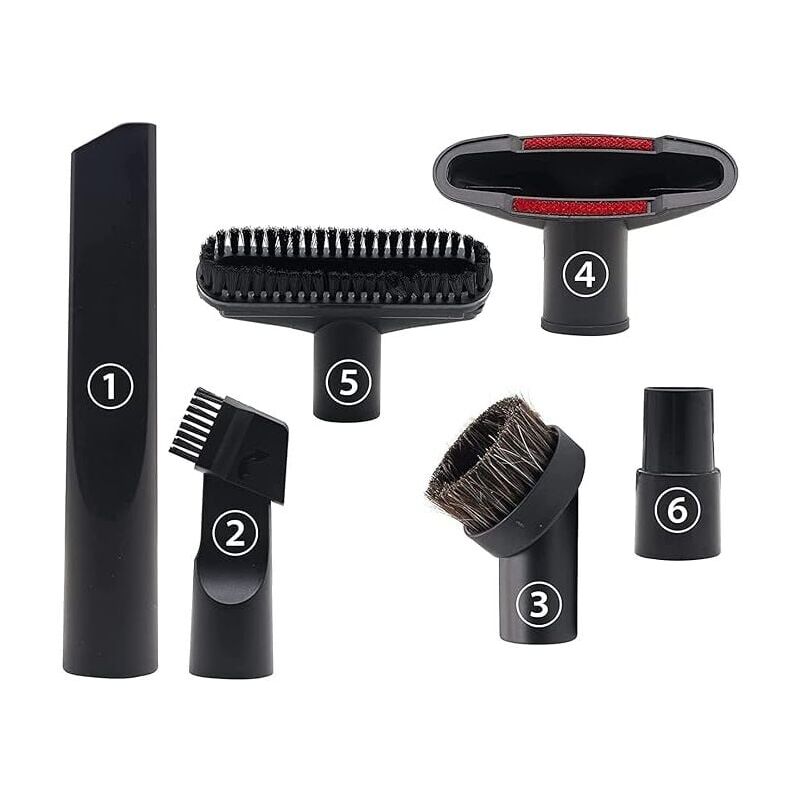 foto del prodotto snq set di 6 accessori per aspirapolvere da 32 mm e 35 mm per karcher, rowenta, hoover, xoiture, bosch, miele.