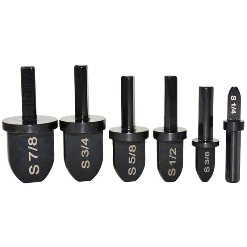 foto del prodotto snq set di 6 punte per trapano per utensili di pressatura, punte per trapano per utensili di pressatura manuale per tubi in rame espansore per