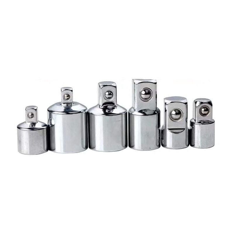 foto del prodotto snq set di adattatori per chiavi a bussola da 6 pezzi da 1 4, 3 8, 1 2 a 3 4 di pollice l h tools 