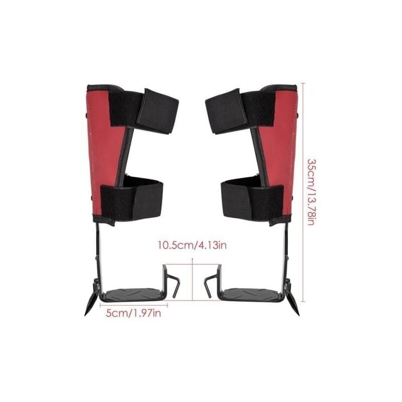 foto del prodotto snq - set di artigli da potatura, punte per arrampicata sugli alberi con cinghie di sicurezza regolabili