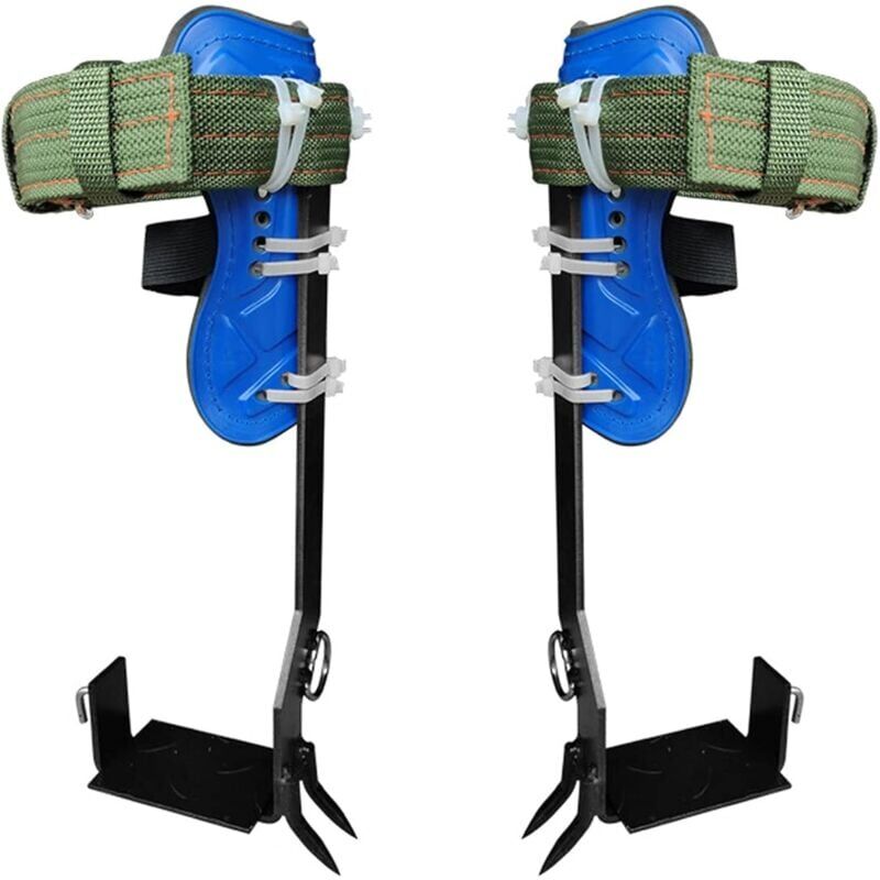 foto del prodotto snq set di punte per arrampicata sugli alberi con cinghie di sicurezza regolabili, kit per arrampicata sugli alberi con 2 ingranaggi in acciaio,
