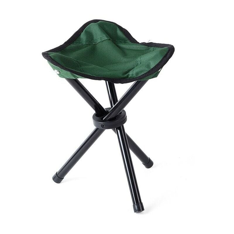 foto del prodotto snq sgabelli da campeggio con treppiede, sedia da campeggio pieghevole portatile leggera, piccolo sgabello in tela a 3 gambe per pesca all aperto,