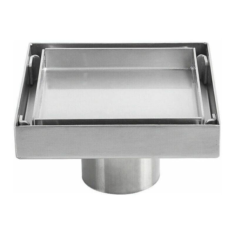 foto del prodotto snq sifone de sol invisibile in acciaio inox 304 drain sol deodorante paissi carr 1010cm