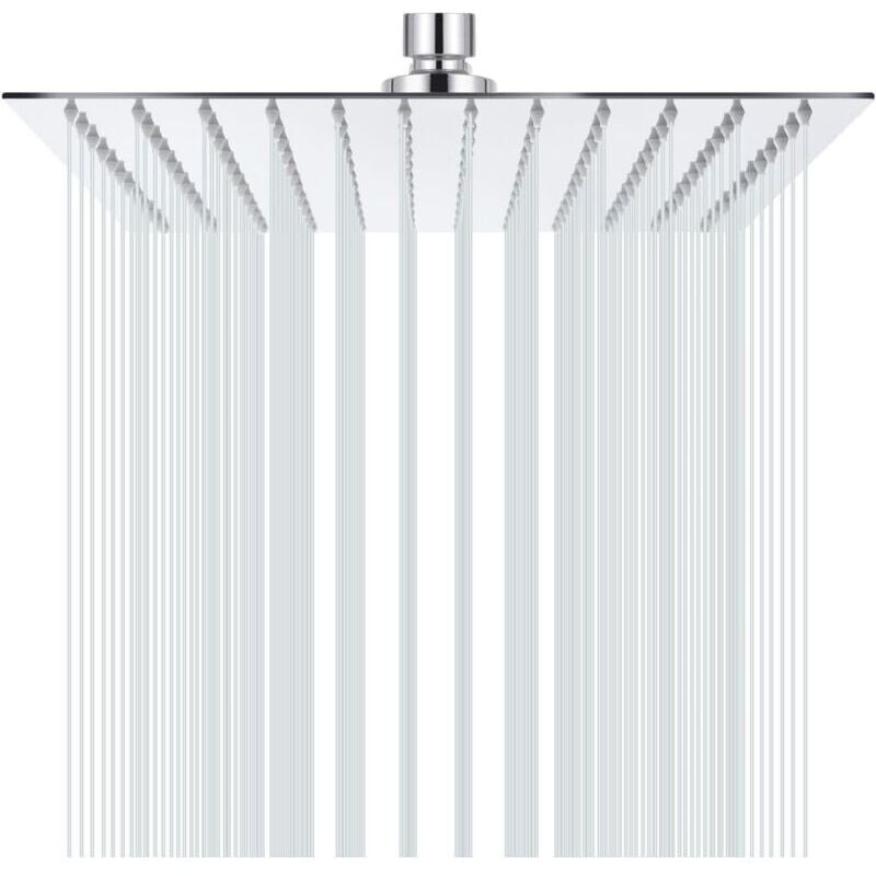 foto del prodotto snq soffione doccia quadrato in acciaio inox 30x30 cm