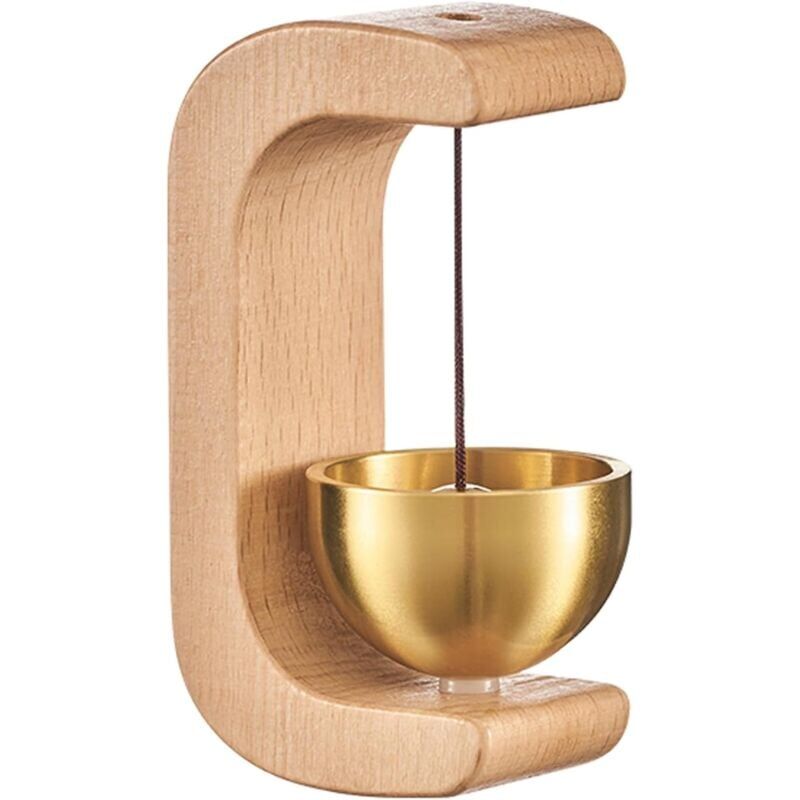 foto del prodotto snq sonnette de porte de commer ant, carillon vent magn tique en bois, cloche de commer ant, convient pour r frig rateur, chambre, porche,