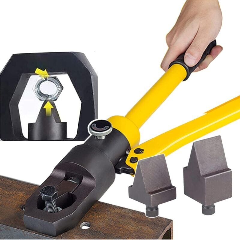 foto del prodotto snq spaccadadi professionale, idraulico manuale 10 tonnellate, gamma di taglio m8 14 m16 m24, per tagliare dadi arrugginiti non rotanti